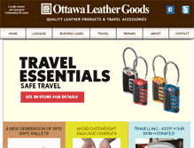 Tablet Screenshot of ottawaleathergoods.com